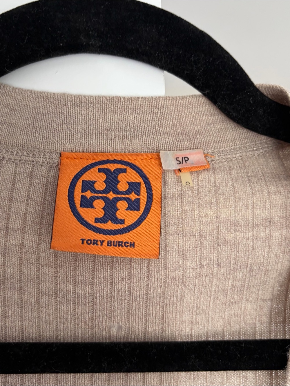 Tory Burch Ribbed Button Front Cardigan - Picture 3 of 5